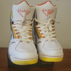 Nike Air Flight Lite HighWhite/Metallic Silver-Hyper Grape